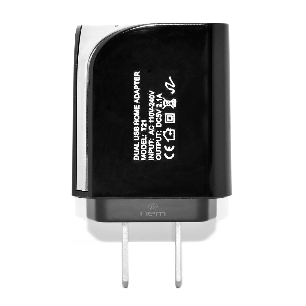 Apple iPhone 2 in 1 Dual USB Charger & Lightning Cable Black