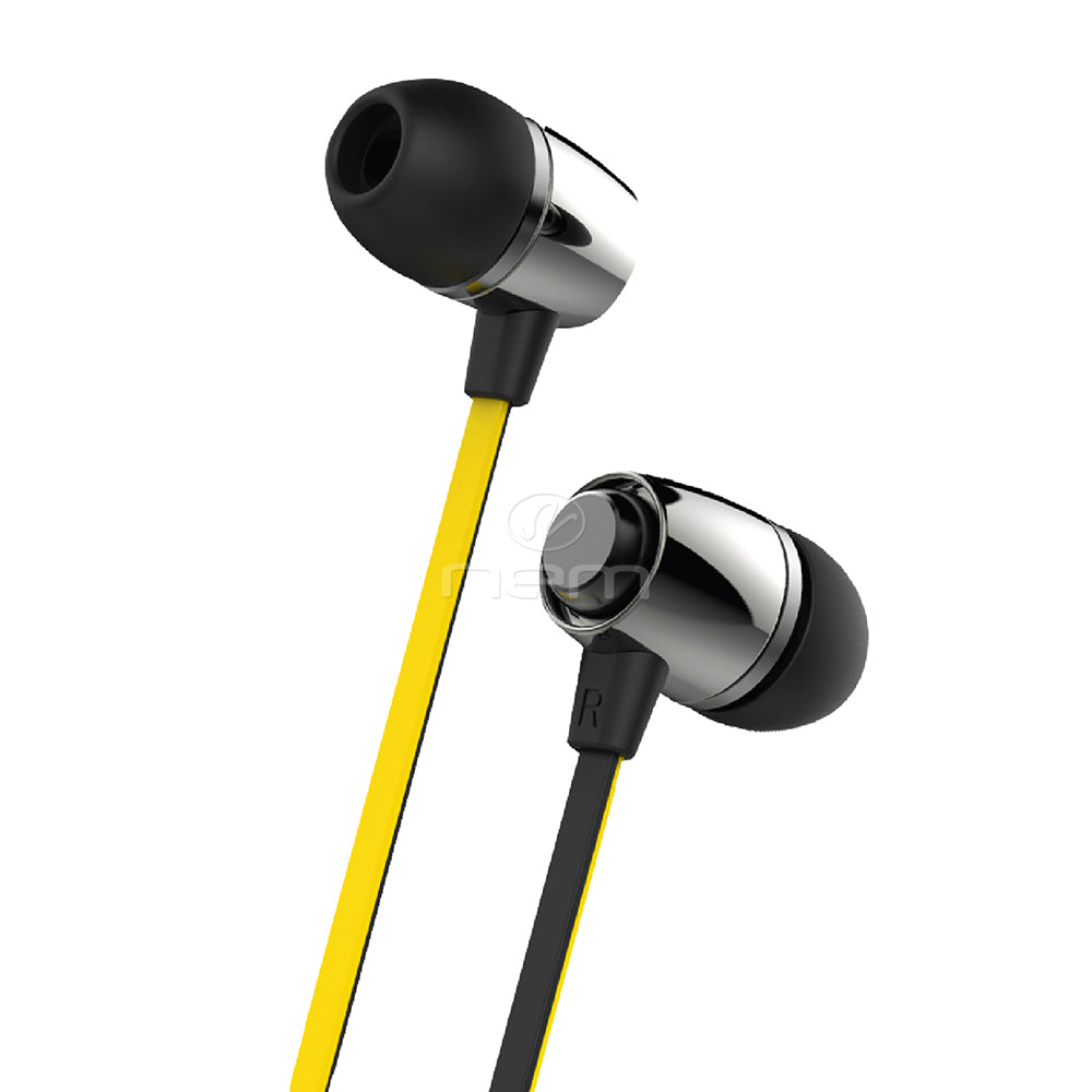 Universal Stereo Handsfree Earphone IBUD08 Black/Yellow