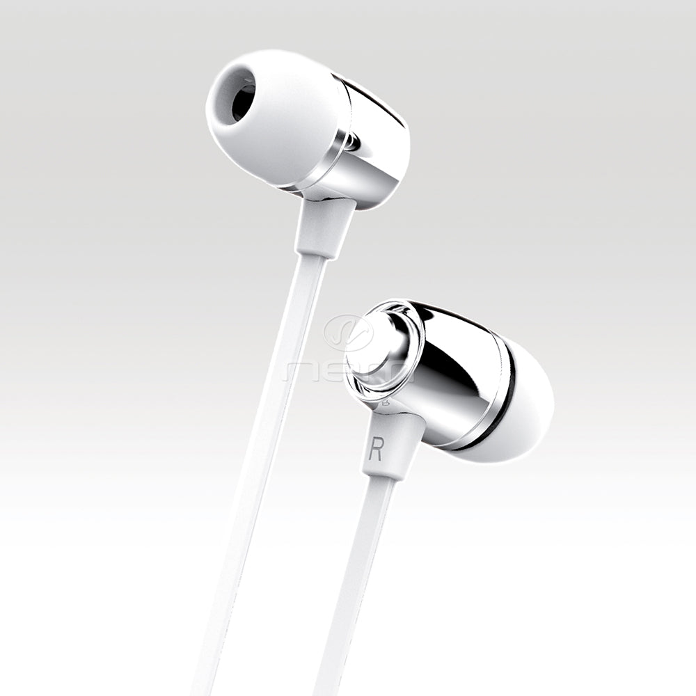 Universal Stereo Handsfree Earphone IBUD08 Silver/White