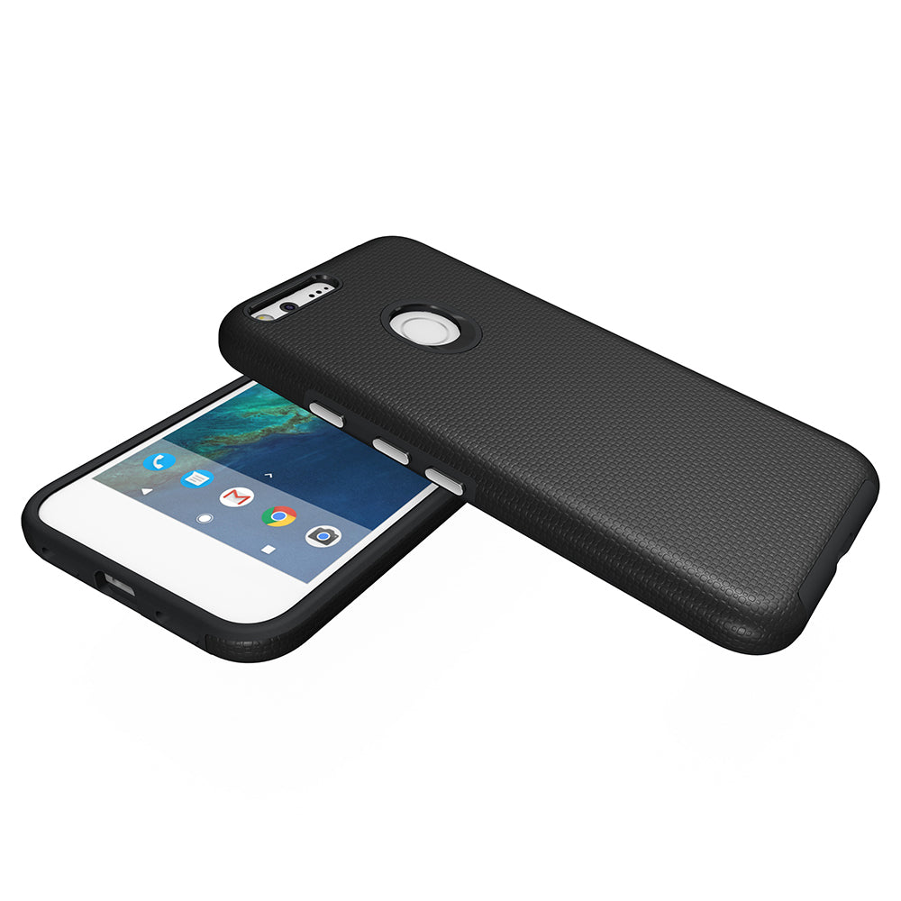 Google Pixel XL Hybrid Dual Layer Case HYB02 Black