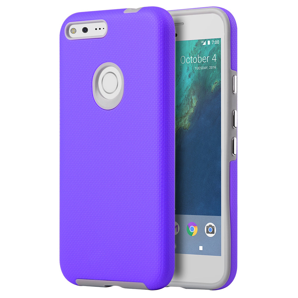 Google Pixel XL Hybrid Dual Layer Case HYB02 Purple