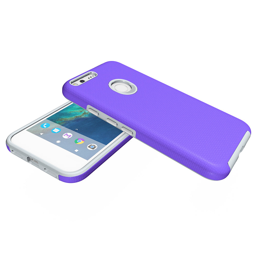 Google Pixel XL Hybrid Dual Layer Case HYB02 Purple