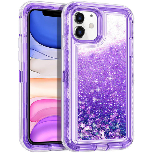 iPhone 12 Mini (5.4) Liquid Defender Case HYB03D Purple