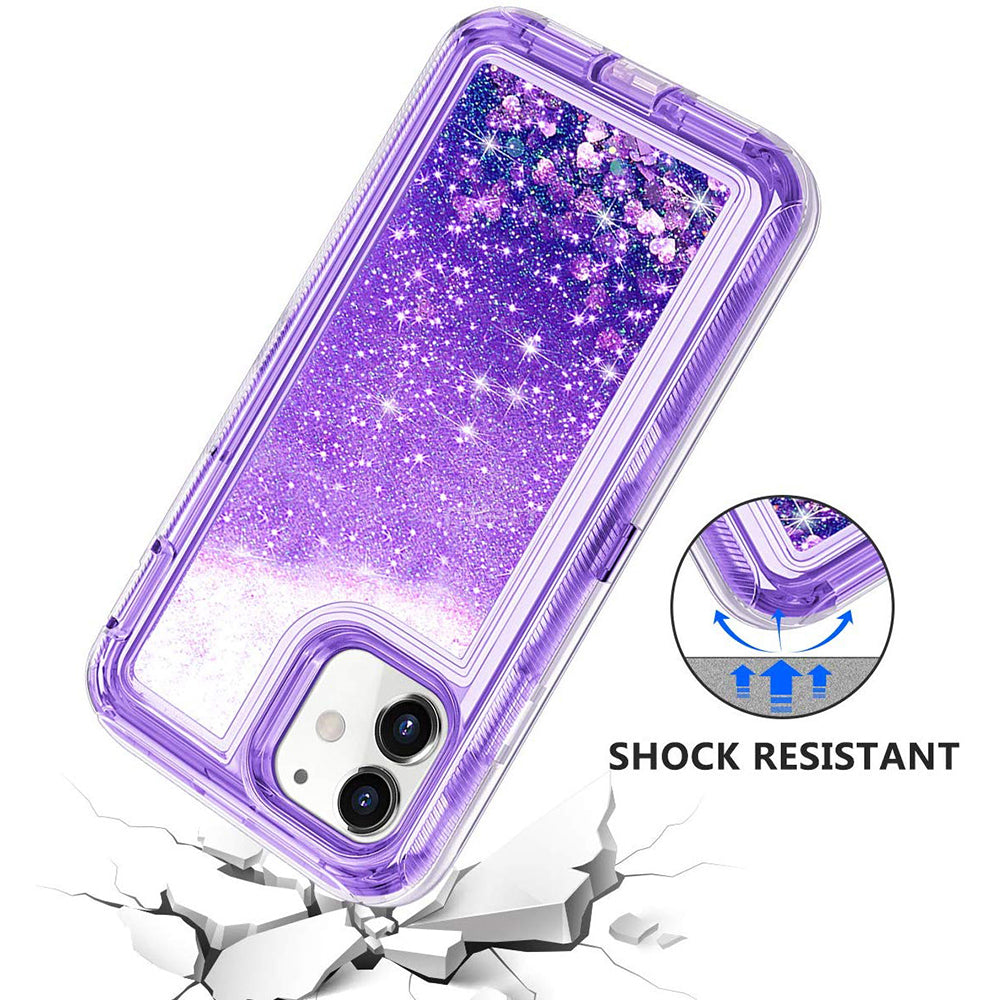 iPhone 12 Mini (5.4) Liquid Defender Case HYB03D Purple