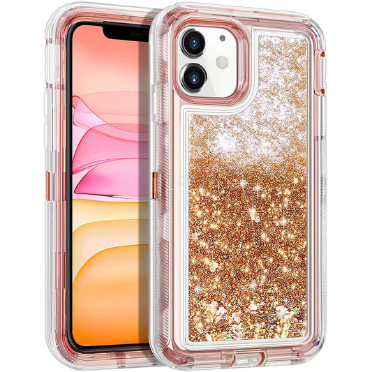 iPhone 12 Mini (5.4) Liquid Defender Case HYB03D Rose Gold