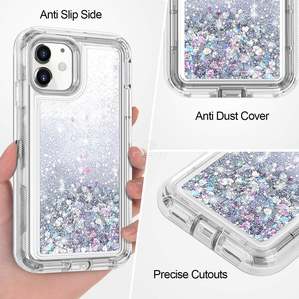 iPhone 12 Mini (5.4) Liquid Defender Case HYB03D Silver