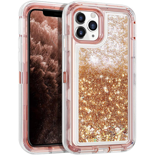 iPhone 12/12 Pro (6.1) Liquid Defender Case HYB03D Rose Gold