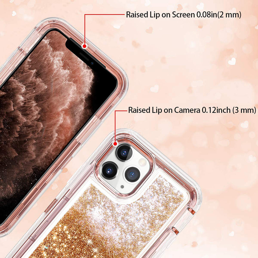 iPhone 12/12 Pro (6.1) Liquid Defender Case HYB03D Rose Gold