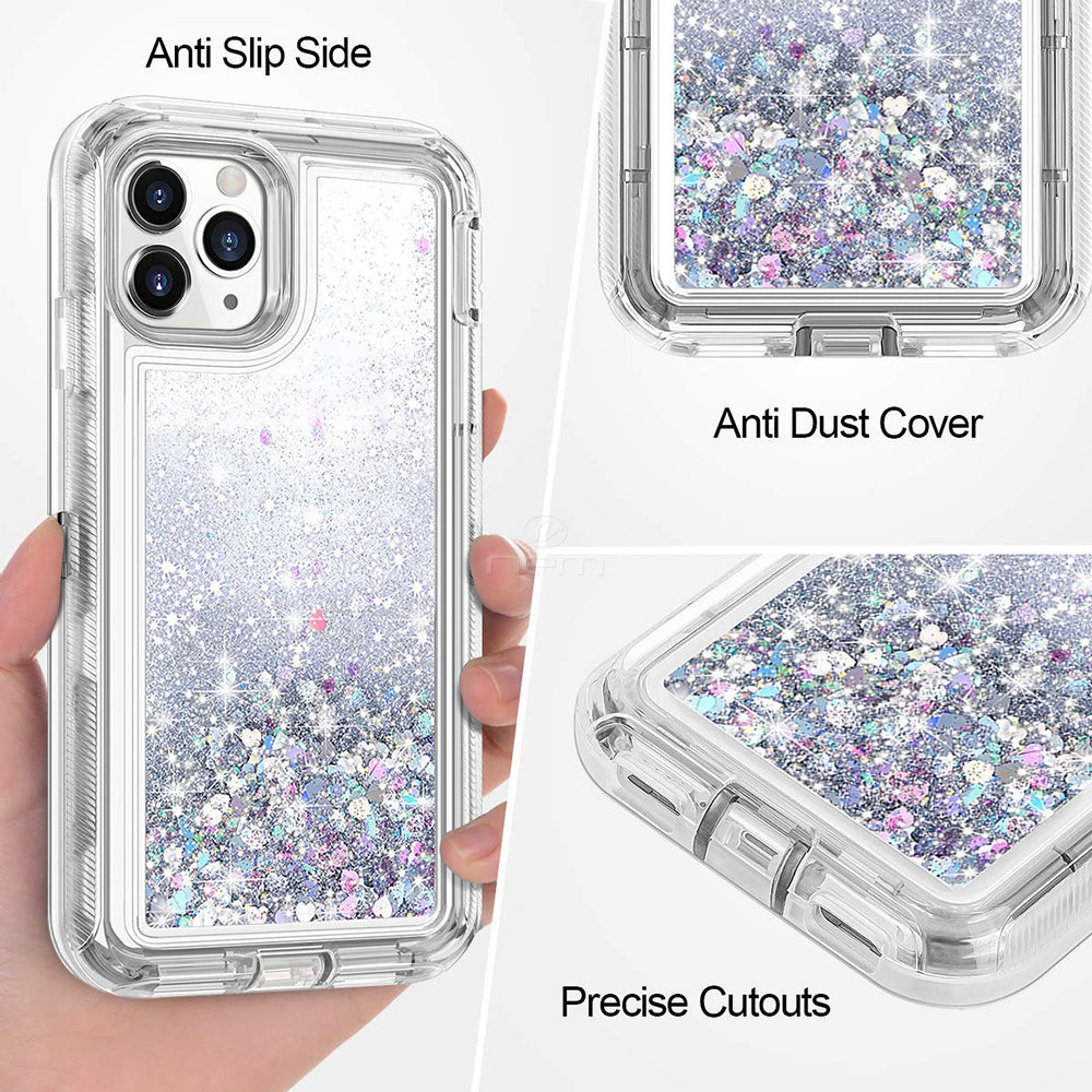 iPhone 12/12 Pro (6.1) Liquid Defender Case HYB03D Silver