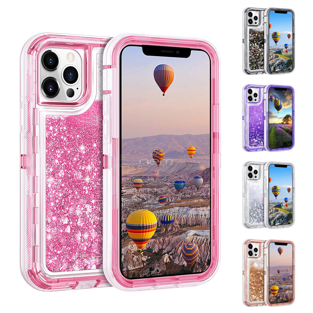 iPhone 12 Pro Max (6.7) Liquid Defender Case HYB03D Pink