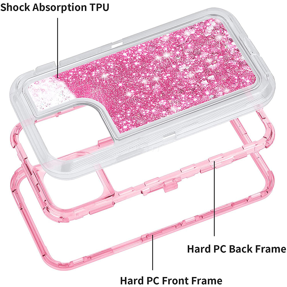 iPhone 12 Pro Max (6.7) Liquid Defender Case HYB03D Pink