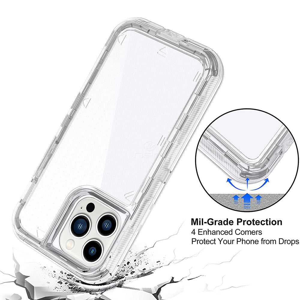 iPhone 13 Pro(6.1) Transparent Defender Case HYB03E Clear