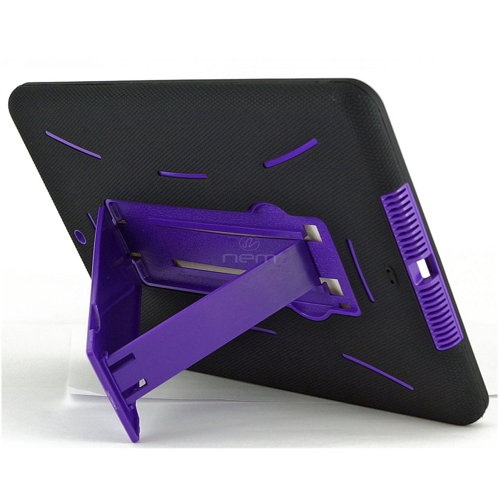 iPAD Air 9.7" Hybrid Stand Rubber Case HYB04 Black/Purple