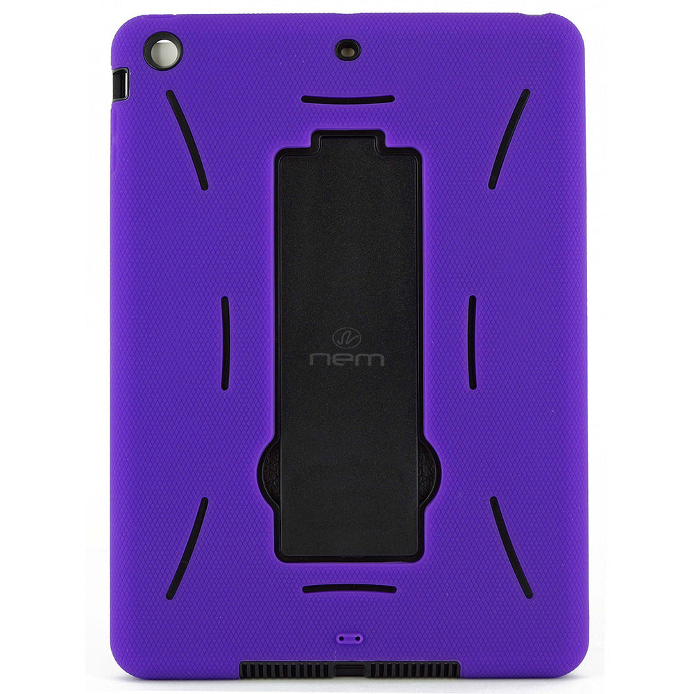 iPAD Air 9.7" Hybrid Stand Rubber Case HYB04 Purple/Black