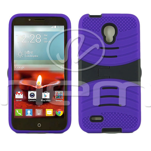 Alcatel One Touch Conquest 7046T Hybrid Case 08 with Stand Light Purpl...