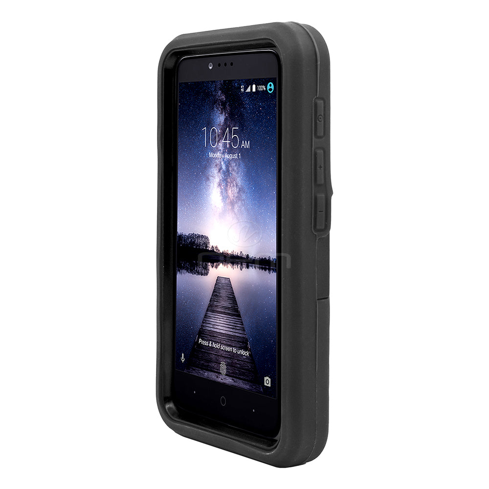 Alcatel Dawn/5027 Hybrid Case 08 w. stand Black