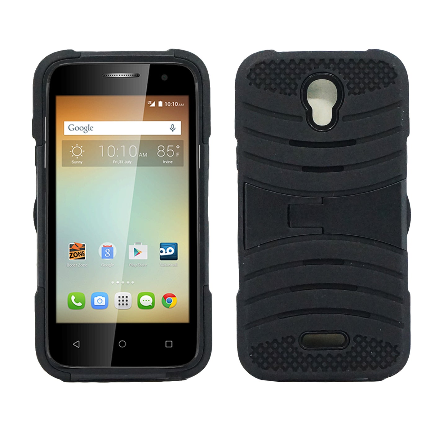 Alcatel One Touch Elevate 5017 Hybrid Case 08 withstand Black Skin/Bla...