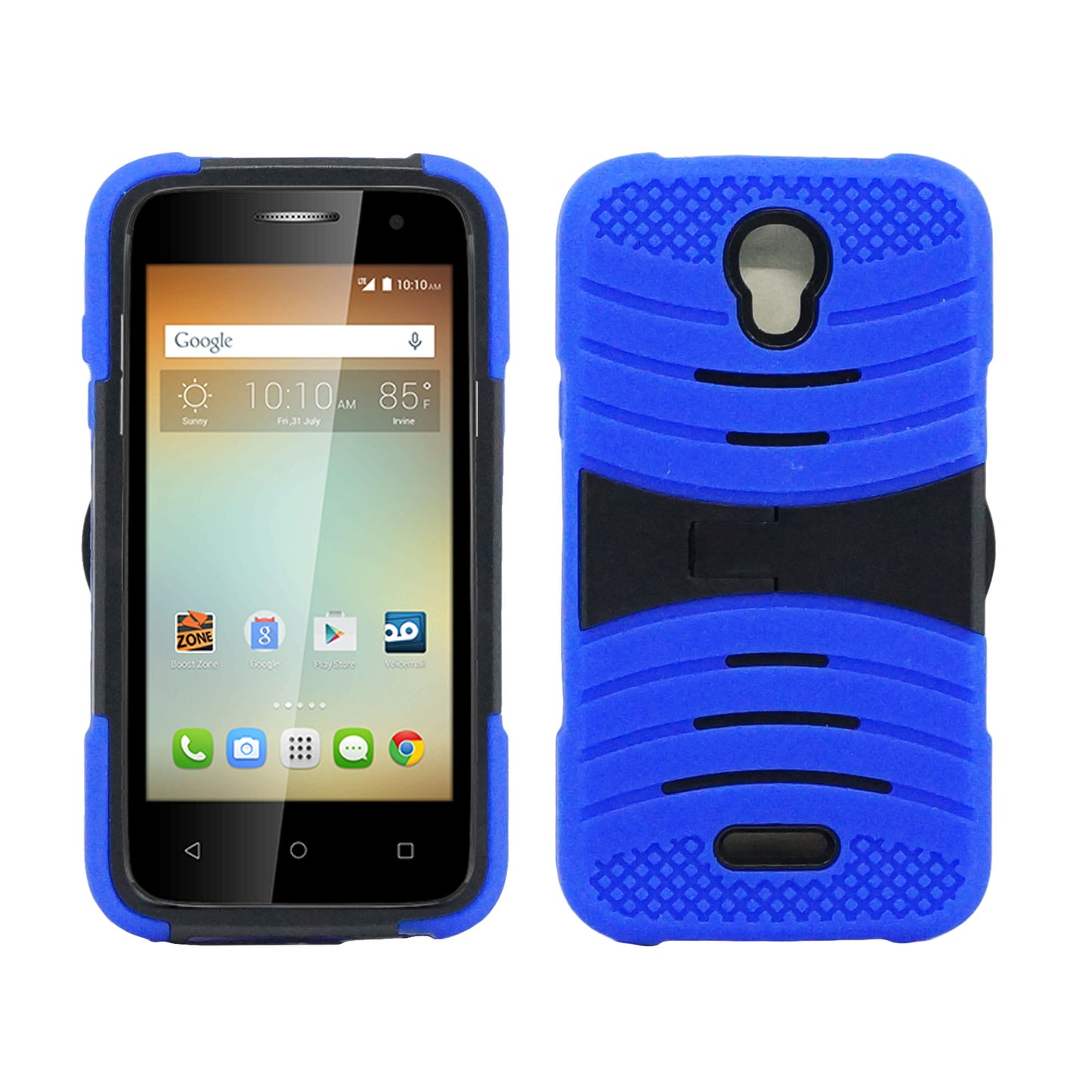 Alcatel One Touch Elevate 5017 Hybrid Case 08 withstand Blue Skin/Blac...