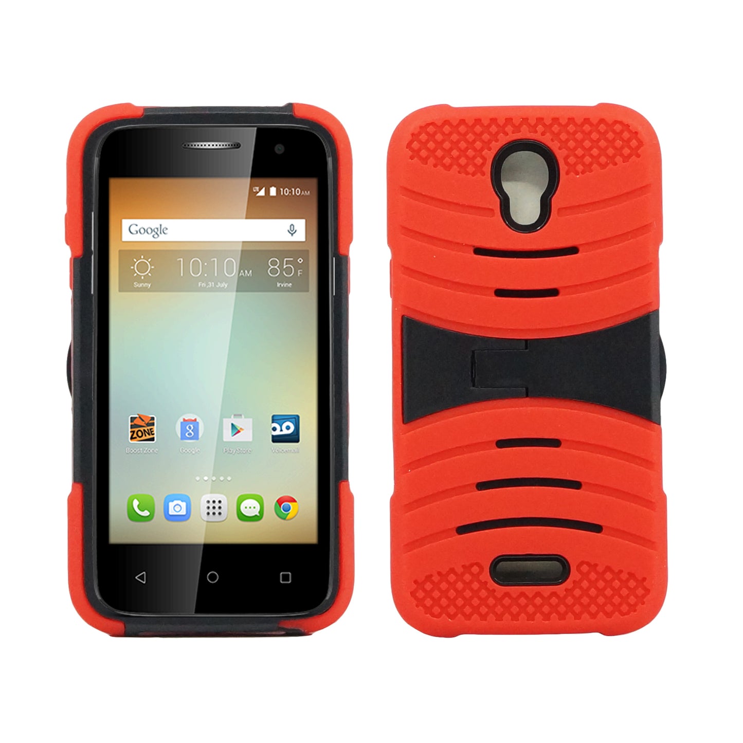 Alcatel One Touch Elevate 5017 Hybrid Case 08 withstand Red Skin/Black...