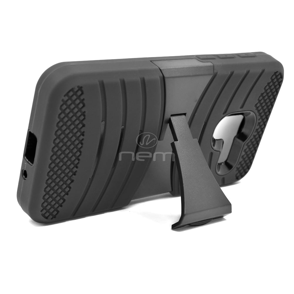 Alcatel Tru Hybrid Case 08 w. stand Black