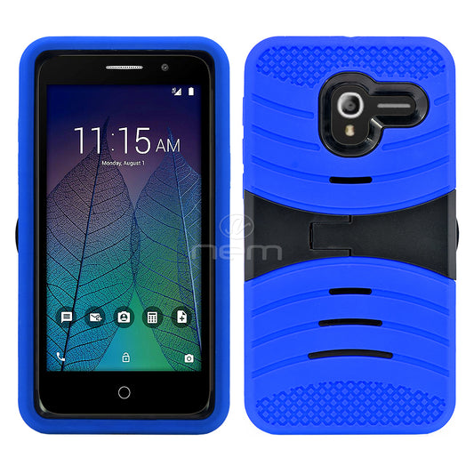 Alcatel Tru Hybrid Case 08 w. stand Blue