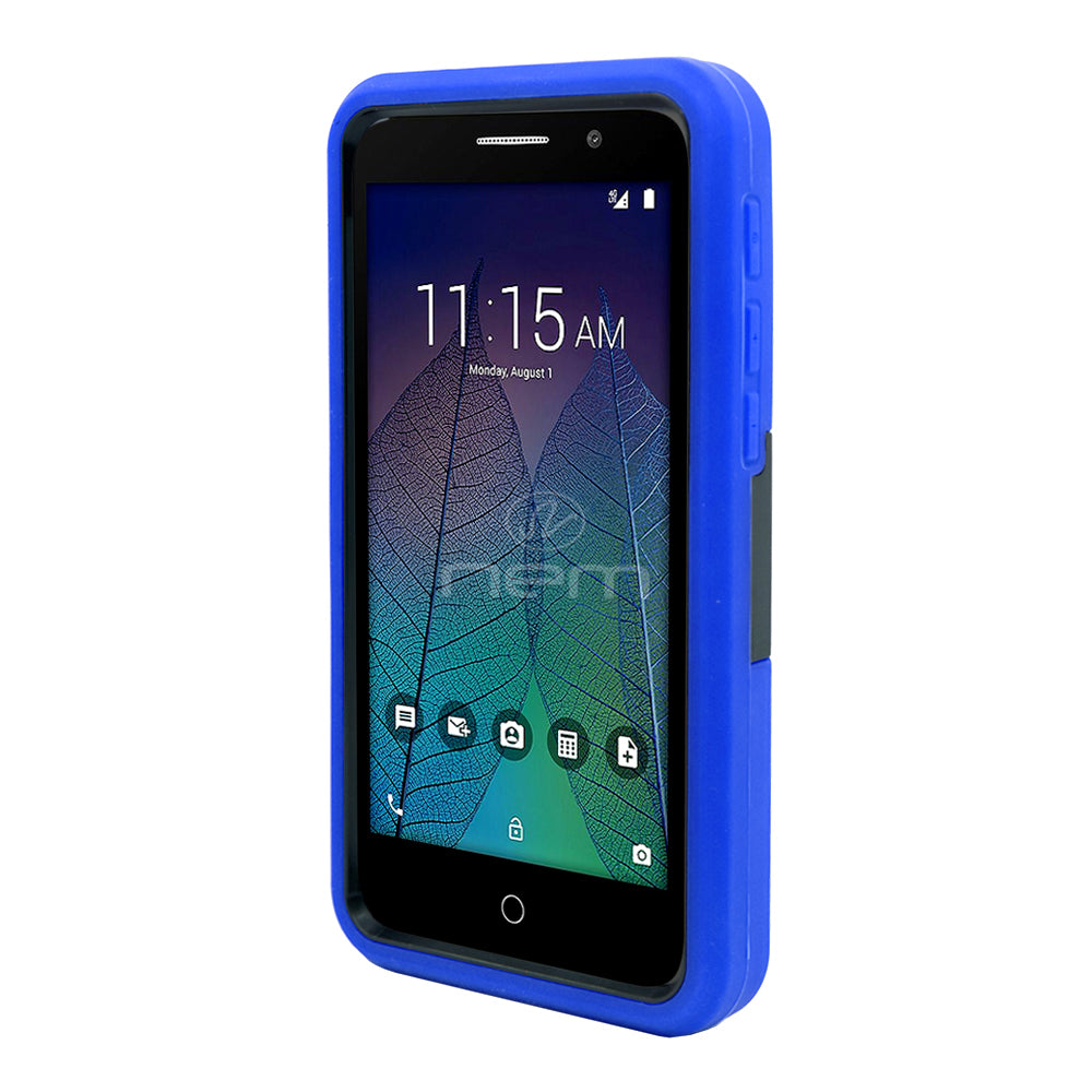 Alcatel Tru Hybrid Case 08 w. stand Blue