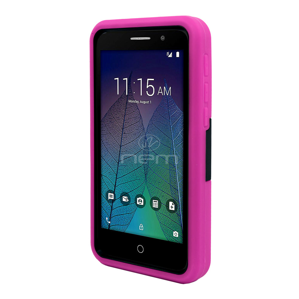 Alcatel Tru Hybrid Case 08 w. stand Pink