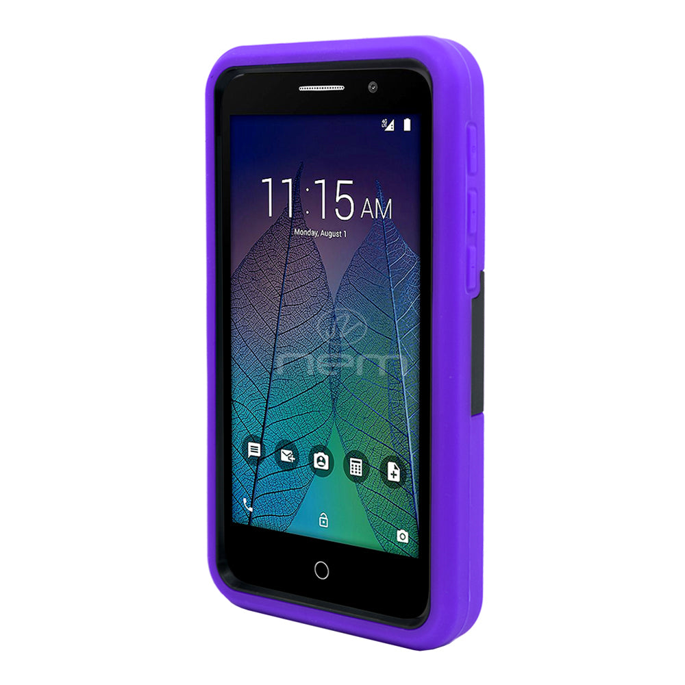 Alcatel Tru Hybrid Case 08 w. stand Purple