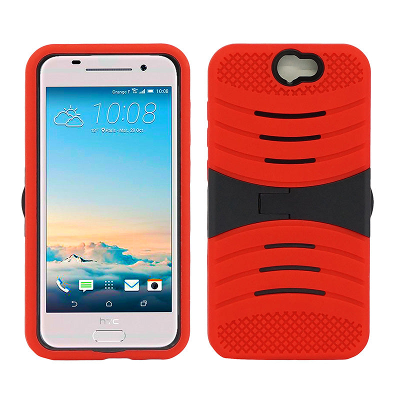 HTC One A9 Hybrid Case08 with stand Red/Black