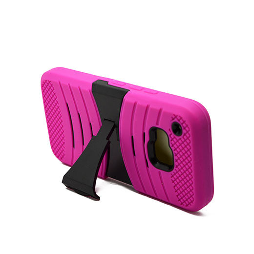 HTC One M9 Hybrid Case 08 with Stand Hotpink/Black