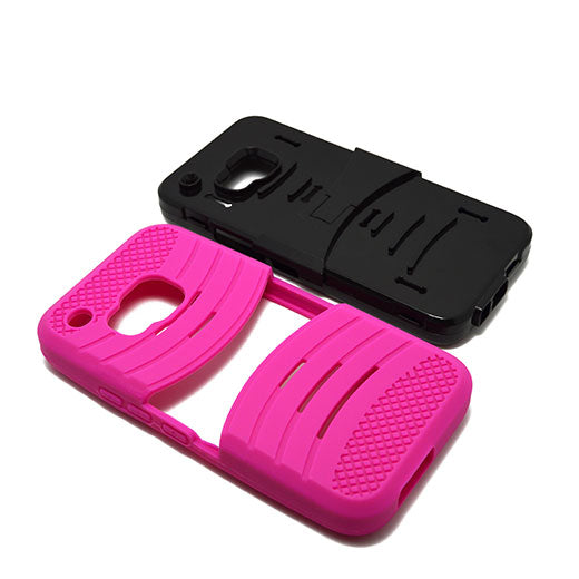 HTC One M9 Hybrid Case 08 with Stand Hotpink/Black