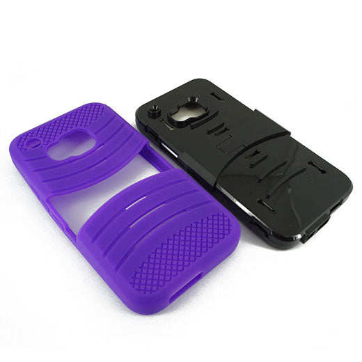 HTC One M9 Hybrid Case 08 with Stand Purple/Black