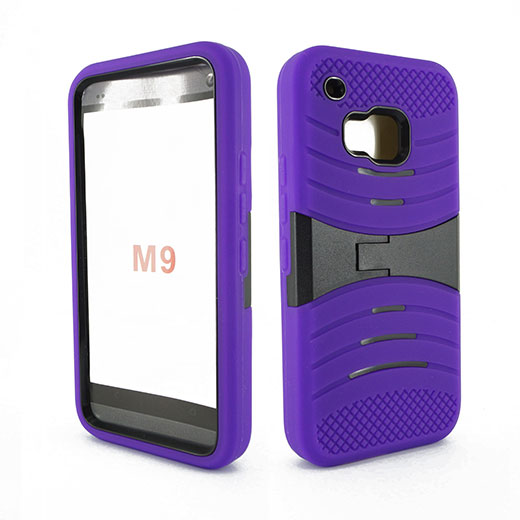 HTC One M9 Hybrid Case 08 with Stand Purple/Black