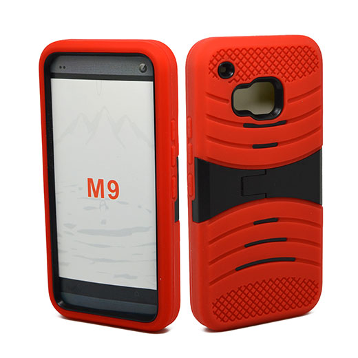 HTC One M9 Hybrid Case 08 with Stand Red/Black