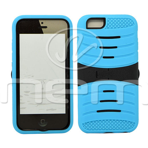 Apple iPhone 6 Hybrid Case 08 with Stand Light Blue/Black