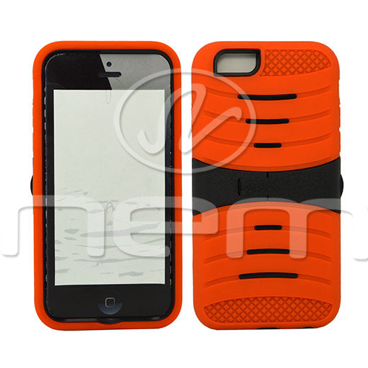 Apple iPhone 6 Hybrid Case 08 with Stand Orange/Black