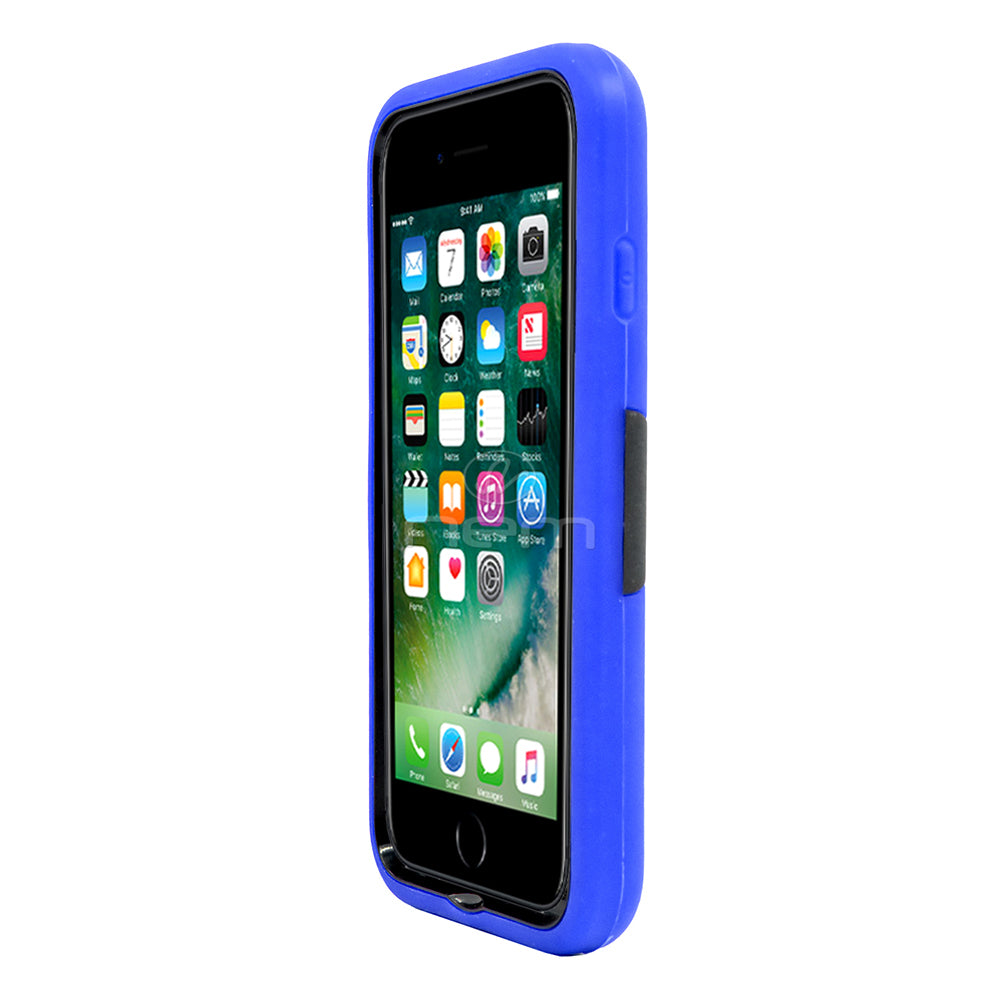 Apple iPhone7 Hybrid Case 08 w. stand Dark Blue