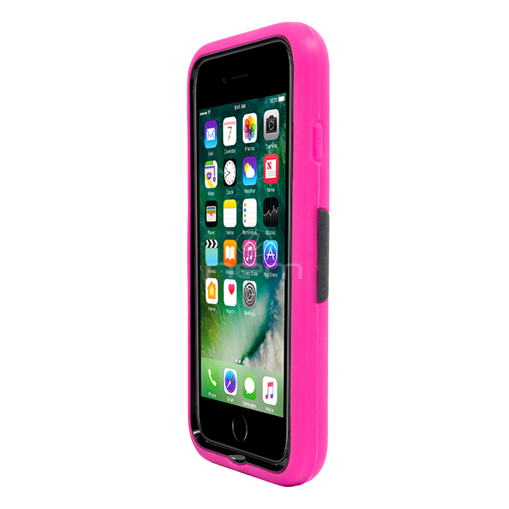 Apple iPhone7 Hybrid Case 08 w. stand Pink