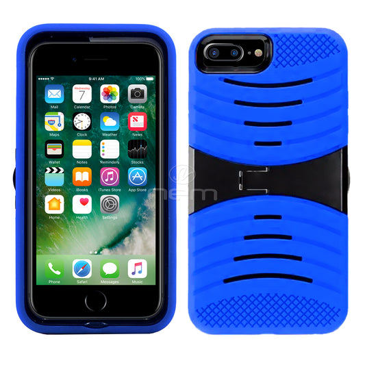 Apple iPhone7 Plus Hybrid Case 08 w. stand Blue