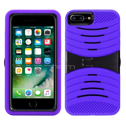 Apple iPhone7 Plus Hybrid Case 08 w. stand Purple