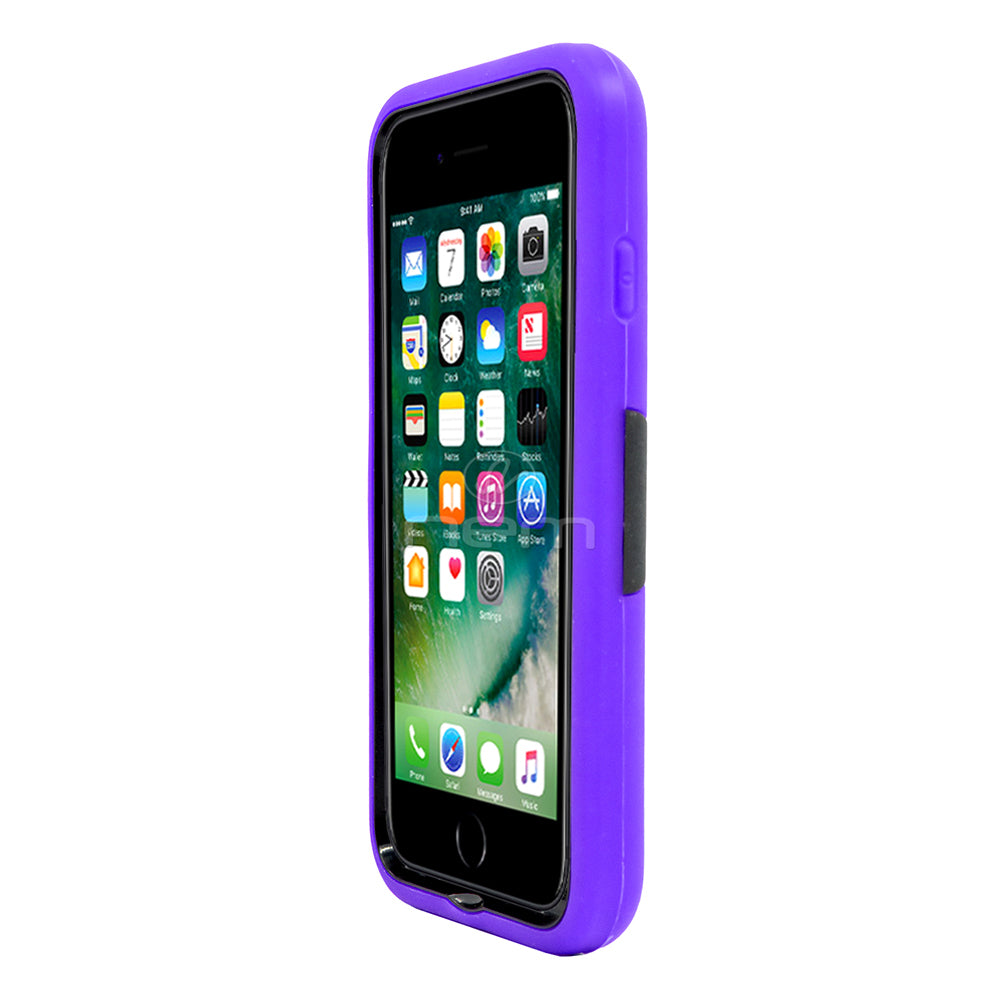 Apple iPhone7 Plus Hybrid Case 08 w. stand Purple