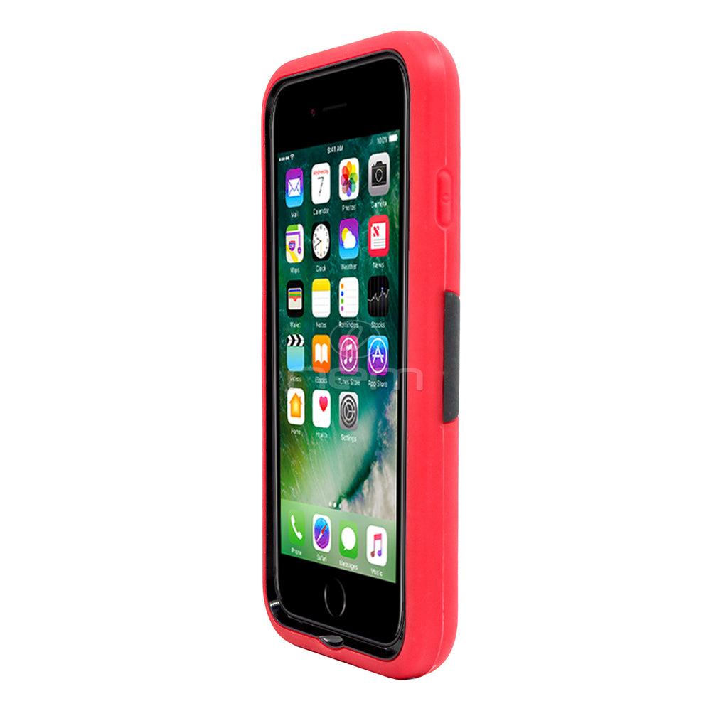 Apple iPhone7 Plus Hybrid Case 08 w. stand Red