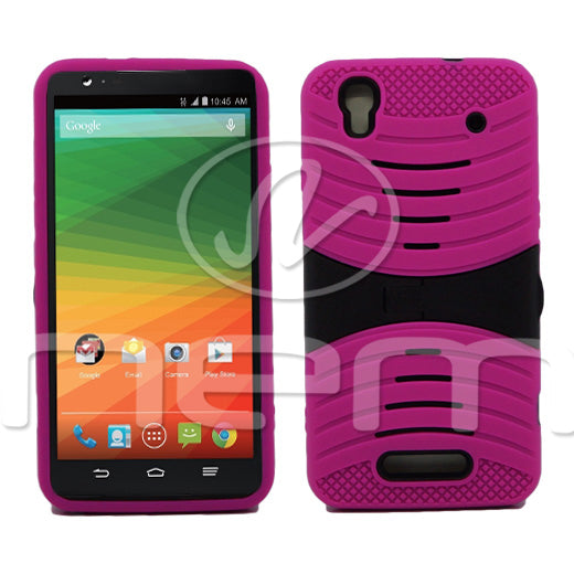 ZTE Grand X Max Plus Hybrid Case 08 with Stand Light Pink/Black