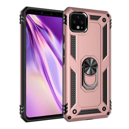 Google Pixel 4 Hybrid Case Ring Kickstand HYB08R Rose Gold