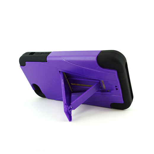 Apple iPhone 5C Hybrid Case10 with T Kickstand Purple/Black