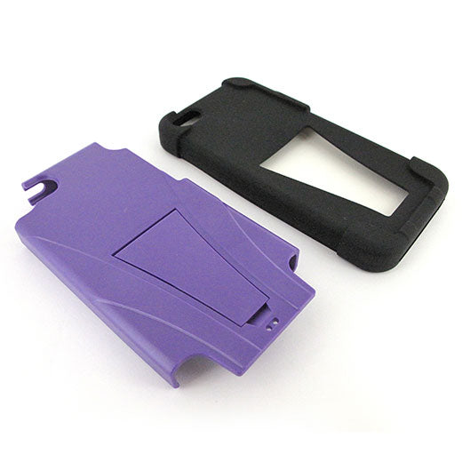 Apple iPhone 5C Hybrid Case10 with T Kickstand Purple/Black