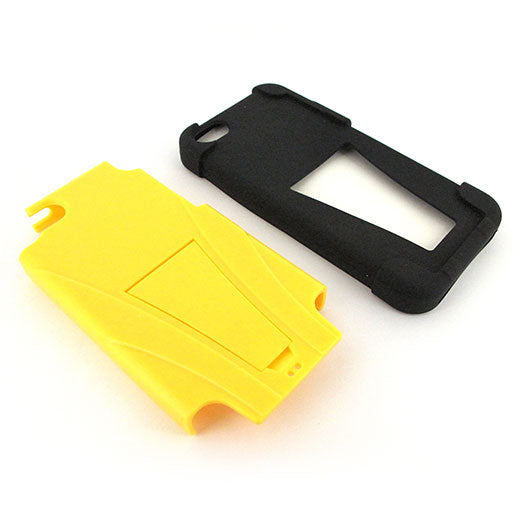 Apple iPhone 5C Hybrid Case10 with T Kickstand Black/Yellow