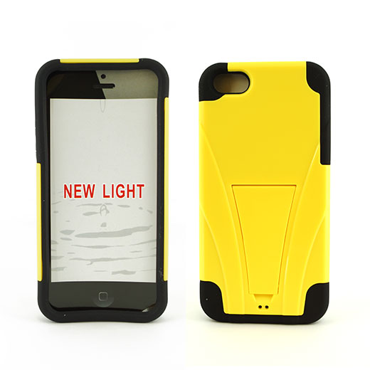 Apple iPhone 5C Hybrid Case10 with T Kickstand Black/Yellow