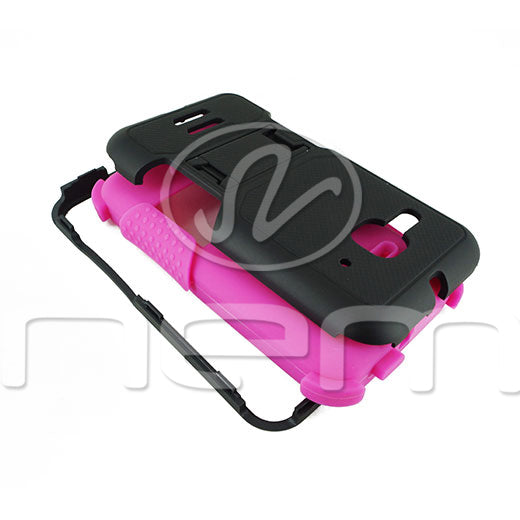 Alcatel One Touch Evolve 2 Hybrid Case11 withstand Black/Hot Pink