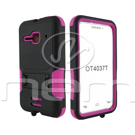 Alcatel One Touch Evolve 2 Hybrid Case11 withstand Black/Hot Pink